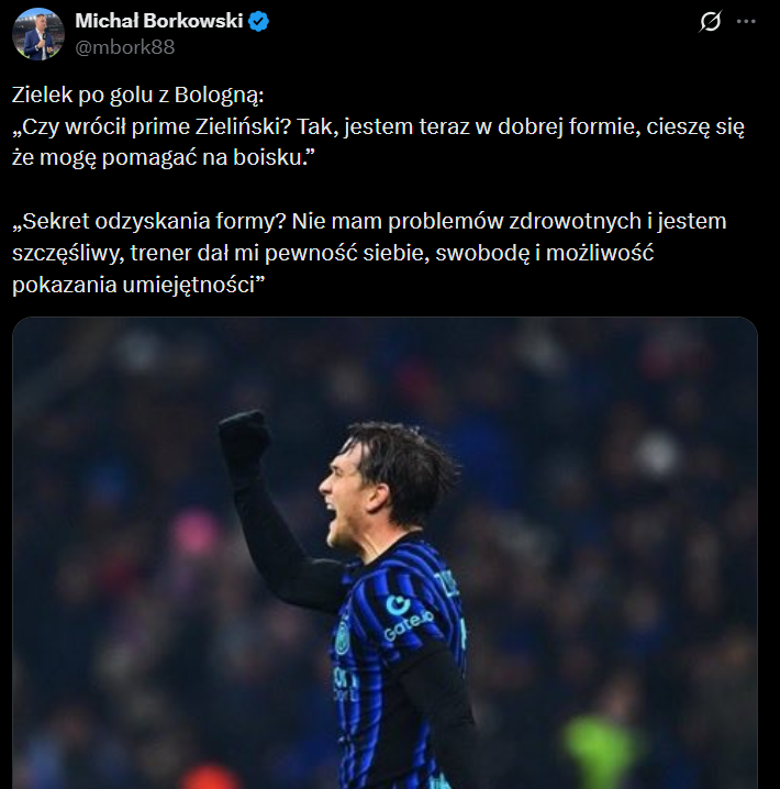 Piotr Zieliński ZDRADZA SEKRET swojej ZNAKOMITEJ FORMY!